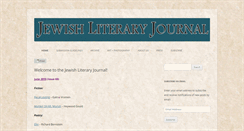 Desktop Screenshot of jewishliteraryjournal.com
