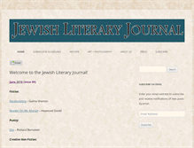 Tablet Screenshot of jewishliteraryjournal.com